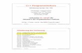 C++ Programmierkurs€¦ · Programmierkurs C++ – WS 04/05 Christian Hagemeier – Lehrstuhl Prof. Dr. Schrader 1. Teil: Addition zweier Zahlen 1 // Fig. 1.6: fig01_06.cpp 2
