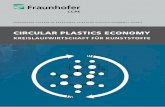 CIRCULAR PLASTICS ECONOMY - Fraunhofer UMSICHT€¦ · Quelle: Plastics – the Facts 2018, An analysis of European plastics production, demand and waste data, PlasticsEurope Der