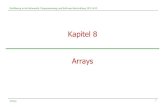 Kapitel 8 Arrays - PST€¦ · Veränderung von Arrays Arrays 21 Arrayzugriffs-Ausdrücke sind Variablen! Infolgedessen kann man ihnen Werte zuweisen und damit den Zustand eines Arrays