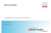 1207 Bank Austria - Investor Presentation 9M16 DE new ... · PDF file Präsentation für Fixed Income-Investoren Investor Relations Wien, Dezember 2016 Bank Austria. 2 Einleitende