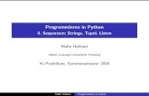Programmieren in Python - ki/teaching/ss09/aipractical/python4.¢  I Slicing: "Monty Python¢â‚¬â„¢s Flying