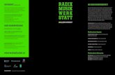 UNTERKUNFT RADIX 25./26.08. bis DIE RADIX …€¦ · RADIX MUSIK WERK STATT DIE RADIX MUSIKWERKSTATT Die vierte Radix Musikwerkstatt bietet verschiedenste Kurse für Technik und
