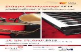 12. bis 13. April 2014 - thueringer-musikschulen.de · Methode V18.2 Klavier V V21.1 Moderne Me-dien I (Einführung) 13:30 - 15:00 Uhr V22.1 MFE V16.3 Gesang III V18.3 Klavier VI
