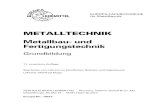 METALLTECHNIK - Europa-Lehrmittel€¦ · EUROPA-FACHBUCHREIHE für Metallberufe METALLTECHNIK Metallbau- und Fertigungstechnik Grundbildung 11. erweiterte Auflage Bearbeitet von