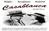 Synopsis€¦ · Synopsis „Schau mir in die Augen, Kleines.“, das wohl bekannteste Filmzitat aller Zeiten, provo- ziert noch heute kollektives Aufseufzen im Kinosaal. „Casablanca“
