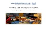 Katalog der Musikinstrumente · 1 Drum Thunder ; 6x6", 6" Diameter Anzahl der Exemplare: 1 Streichinstrumente Violine Student II ½ Firma: Stentor Stentor Violingarnitur Student 1