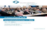 Fr£¼hjahrstagung 2018 Internationalisierung von KMU Joachim Berendt, Vorstandsmitglied Die KMU-Berater