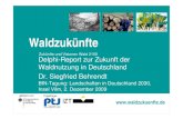 Behrendt Vilm Delphi Waldzukünfte ff - BfN · Delphi-Report zur Zukunft der Waldnutzung in Deutschland Dr. Siegfried Behrendt BfN-Tagung: Landschaften in Deutschland 2030, Insel