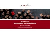 Kommunikation und Schaubilddesign - acondas.net€¦ · In unserem acondas_learning_lab_ berlin bieten wir unseren Kunden verschiedene Trainings-und Arbeitsmöglichkeiten in einem