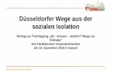 Düsseldorfer Wege aus der sozialen Isolationinfothek.paritaet.org/pid/fachinfos.nsf/0/696ad00654e3abe5c12583660… · 96.154 45.709 366.521 87.365 32.688 2016 unter 18 18 bis unter