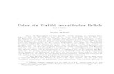 Ueber ein Vorbild neu-attischer Reliefe€¦ · Richter, Topographie von Rom, in Müller's Handbuch der classisehen Altertumswissenschaft III S. 894f. Winckelmanns-Programm 1890.
