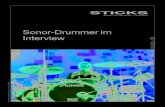 Sonor-Drummer im Intervie€¦ · dem meine ich, dass Drum-Grooves an sich selten einen Stil kennzeichnen. Ein Genre entsteht eher im Kontext durch das Zusammenspiel mit der Band,