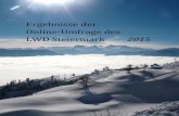 Ergebnisse der Online-Umfrage des LWD Steiermark · keinerlei Änderung des bisherigen Systems und sind für eine Aufrechterhaltung des Status Quo, 34,5% wünschen sich einen früheren