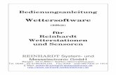 für Reinhardt Wetterstationen und Sensoren · Bedienungsanleitung Wettersoftware (32bit) für Reinhardt Wetterstationen und Sensoren REINHARDT System- und Messelectronic GmbH Bergstr.