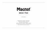 MCD 750 - MAGNAT Onlineshop€¦ · 4 Achten Sie auf eine ausreichende Belüftung des Gerätes. Das Gerät darf nicht abgedeckt sein, z. B. durch Vorhänge, Gardinen. Halten Sie ausreichend