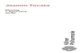 Jasmin Tocata - Kölner Philharmonie€¦ · Keyvan Chemirani Zarb, Daf, Santur Jean Rondeau Cembalo Thomas Dunford Theorbe, Laute Montag 1. April 2019 20:00 Keine Pause Ende gegen