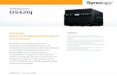 DiskStation DS420j - Download Center | Synology Inc.€¦ · Drive, Amazon S3-kompatibler Speicher, Backblaze B2, Baidu Cloud, Box, Dropbox, Google Cloud Storage, Google Drive, ...