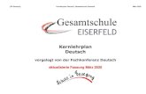 Kernlehrplan Deutsch - Gesamtschule Eiserfeldgesamtschule- Downloads/Curriculum Deutsch S1.pdf · PDF file [FK Deutsch] Kernlehrplan Deutsch, Gesamtschule Eiserfeld März 2020 Anmerkungen