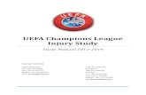 UEFA Champions League Injury Study€¦ · UCL Injury Study – Study Manual 2013-2014 3 1.4 Rehabilitation A player is recorded as injured for as long as he cannot participate in