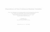Dependence of Non-Continuous Random Variables · Dependence of Non-Continuous Random Variables Von der Fakult at f ur Mathematik und Naturwissenschaften der Carl von Ossietzky Universit