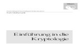 INFORMATIONSMATERIALIEN Fach Mathematik i FACH MATHEMATIK Einf£¼hrung in die Kryptologie 1995 Tino Hempel