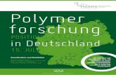 Positionspapier: Polymerforschung in Deutschland · 3 vorwort ieses Positionspapier zur Polymerforschung stellt sich zur Aufgabe, einen Beitrag zur Profilierung des Forschungsfelds