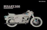 BULLET 500 - Royal Enfield · PDF file

MOTOR Bauart/Kühlung 1 -Zylinder 4 Takt, luftgekühlt, E - + Kickstarter Hubraum 499 cm³ Ventilsteuerung/Ventile pro Zyl