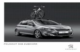 PEUGEOT 308 ZUBEHÖR€¦ · Ihr Peugeot-Partner berät Sie gerne! Fahrradträger auf Grundträger ET-Nr. 16077988 80 Schi-/Snowboardträger auf Grundträger 4 Paar- ET-Nr. 961514