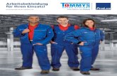 Arbeitsbekleidung für Ihren Einsatz!tommys.prolux.media/de/_downloads/Tommys-Prospekt_2020.pdf · TOMMYS Dress Systems Arbeitsbekleidung 3 Berufsbekleidung Kombiset TOMMYS Art.-Nr.