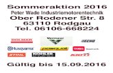 Sommeraktion 2016 Peter Wade Industriemotorentechnik Ober ...peter-wade.de/wp-content/uploads/2016/07/Peter_Wade_Aktion_NEU-1.… · 9676236-02 Installations Kit 250 Meter Husqvarna