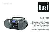 DAB-P 200 Tragbarer CD-Player mit Kassette, USB und DAB+ ...€¦ · DAB-P 200 V1_07-15 DAB-P 200 Tragbarer CD-Player mit Kassette, USB und DAB+ Digitalradio Bedienungsanleitung