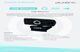 USB Webcam - ALLNET Fachhandel · USB Webcam Ausstattung: • Plug & Play • Codec: YUV, MJPG, H.264 • Unterstützt Windows, LINUX, Mac OS, Android TV • Perfekt für mobile und
