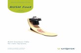 RUSH Foot - Uniprox€¦ · Alle RUSH-Prothesenfüße können innerhalb der ersten 60 Tage zur Gutschrift zurückgeschickt werden. H20 EVAQ8 H20 H20 EVAQ8 EVAQ8 F210 RUSH Chopart