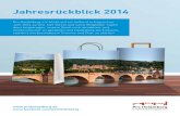 Jahresrückblick 2014 - Pro Heidelbergproheidelberg.de/wp-content/uploads/2015/01/NEUPro-Heidelberg_Jahr… · Gerd Katz, Andreas Kampmann, Susanne Schwandner Konzeption und Redaktion: