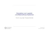 Simulation von Logistik- und Materialfluss-Systemeninf.tu-dresden.de/.../iai/ms/lehre/webdateien_simulation/eng7_TLA.pdf · Simulation Grenzen und Leitsätze Simulation stets vor