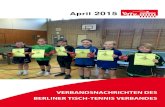 April 2015 - Berliner Tisch-Tennis Verband e.V. · AMTLICHE MITTEILUNGEN April 2015 VERBANDSPOST Die Verbandspost für den Monat Mai 2015 ist am 21.Mai 2015 abholbereit.An diesem