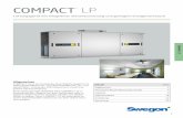 COMPACT LP Produktblatt - Swegon · COMPACT LP ist für Temperaturen in der Umgebung und Luftvolumenstrom von -40°C bis +40°C konstruiert und getestet. Für den rotierenden Wärmetauscher