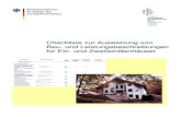 Checkliste zur Auswertung von Bau- und ...€¦ · (Gutschrift) Fragen und Bemerkungen 37 Protokoll über die Bodenverdichtung der Baugrubensohle und der Baugru-benverfüllung Protokoll
