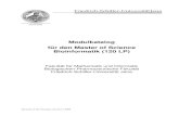 Modulkatalog für den M.Sc. Bioinformatik · Sebastian Böcker . Leistungspunkte (ECTS credits) 6 . Arbeitsaufwand (work load) in: Präsenzstunden . Selbststudium (einschl. Prüfungsvorbereitung)