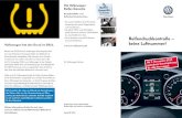 Reifendruckkontrolle – keine Luftnummer! · PDF file Volkswagen Modelle ausgestattet: up!, Polo, Golf, Jetta, EOS, Beetle, Scirocco, Touran, Tiguan, Passat, Sharan, Caddy und T5