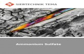 Ammonium Sulfate - SIEBTECHNIK TEMA€¦ · ammonium ion is released and forms a small amount of acid, lowering the pH balance of the soil, while contributing essential nitrogen for