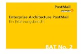 Enterprise Architecture PostMail · Enterprise Architektur PostMail Erfahrungsbericht (BAT No. 2) Die Schweizerische Post PostMail 1. Einführung Change- und Releasemanagement 2.