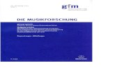 DIE MUSIKFORSCHUNG - uni-muenster.de€¦ · Jahrhundert (Seedorf; 58) / Niccolo Paganini: Diabolus in Musica (Kabisch; 59) / B. Jäker: Die Ungarischen Rhapsodien Franz Liszts (Bartels;
