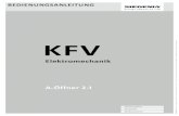 KFV - krines-online.de | Krines AS 3600... · 4/17 01.2018 H47.ELEKS005.DE-00 Elektromechanische Systeme Bedienungsanleitung A-Öffner 2.1 1 Einleitung 1.1 Gültigkeit Diese Anleitung