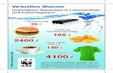 © WWF Deutschland, 2008 4100 l€¦ · Virtuelles Wasser Unsichtbare Wasserlast in Lebensmitteln und Industriegütern* *Unter Virtuellem Wasser versteht man die Menge an sauberem