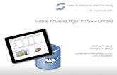 Mobile Anwendungen im SAP-Umfeld€¦ · Mobile Anwendungen im SAP-Umfeld Michael Rentzsch, Informatik DV GmbH IT-Trend: Mobile 1. Mobile Devices Battles 2. Mobile Applications &