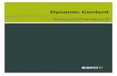 Dynamic Content Benutzerhandbuch - Esko · Cooperation for the Integration of Processes in Prepress, Press and Postpress (CIP4). Alle Rechte vorbehalten. 1 Dynamic Content 6 Die Esko-Software