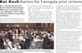 Karten für Tanzgala jetzt sichern - tz-koch.de · Kai Koch Karten für Tanzgala jetzt sichern Das „TanzZentrum Kai Koch“ feiert Geburtstag: Mit einer Tanzgala zum „20-Jährigen“