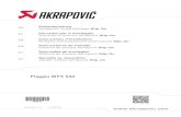 Piaggio MP3 500€¦ · Piaggio MP3 500 *506248* . . 4 / 62 Herzlichen Glückwunsch zum Kauf Ihrer Akrapovič-Auspuffanlage. Die Akrapovič-Auspuffanlage ist ein Produkt von Akrapovič