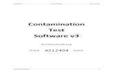 Contamination Test Software v3 - Start: HYDAC Contamination . Test . Software v3. Kurzbeschreibung >